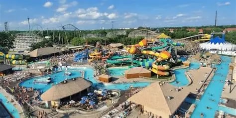 Aerial view of Adventureland in Altoona Iowa