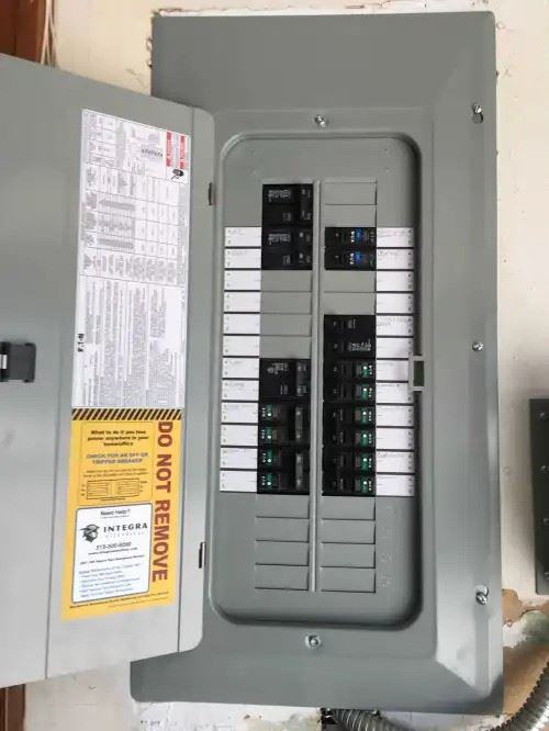 after a 100 amp electrical service upgrade in Indianola